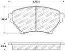 StopTech Performance 01-05 Miata w/ Sport Suspension Front Brake Pads D890-8