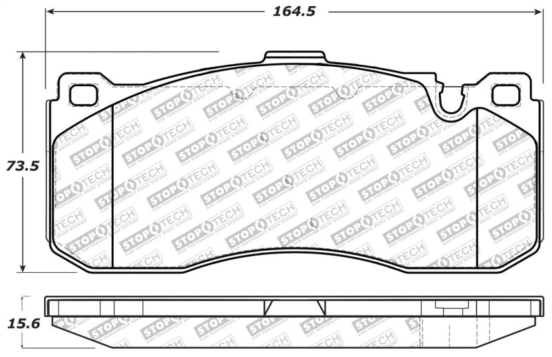 StopTech Performance 08-09 BMW 128i/135i Coupe Front Brake Pads - 0