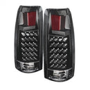 xTune Yukon Denali 99-00 LED Tail Lights Black ALT-JH-CCK88-LED-BK-1