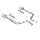 MagnaFlow Axle-Back, SS, 2.5in, Quad Split Rear 3.5in Tip 2015 Dodge Challenger 3.6L V6-23