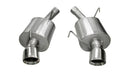 Corsa 2005-2010 Ford Mustang Shelby GT500 5.4L V8 Polished Sport Axle-Back Exhaust-2