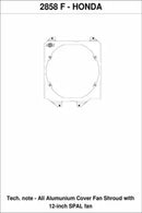 CSF 92-00 Honda Civic All-Aluminum Fan Shroud w/12in SPAL Fan-5