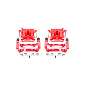 Power Stop 99-04 Jeep Grand Cherokee Front Red Calipers w/Brackets - Pair