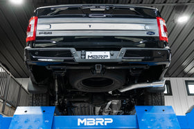 MBRP 2021+ Ford F-150 Powerboost Hybrid 3in Single Side Exit - Aluminized Steel - 0