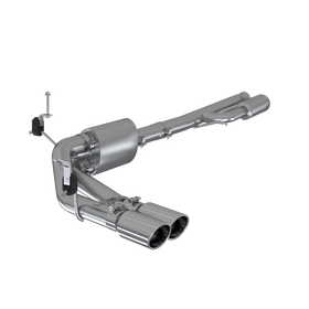 MBRP 2019+ Chevrolet Silverado 1500 4.5L/5.3L Pre-Axle Dual Side Exit w/ 4in OD Tip - AL