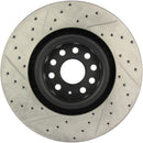 StopTech 09 VW Passat CC / 06-09 Passat Slotted & Drilled Left Front Rotor-8