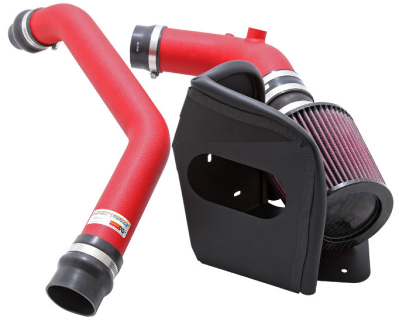 K&N 08-09 Mitsubishi Evo X Wrinkle Red Typhoon Short Ram Intake - 0