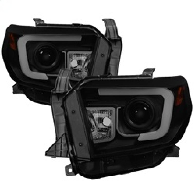 Spyder Toyota Tundra 2014-2016 Projector Headlights Light Bar DRL Black Smoke PRO-YD-TTU14-DRL-BSM - 0