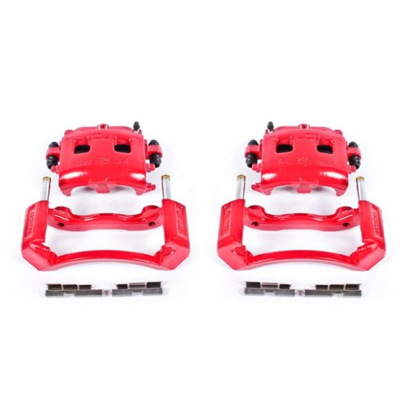 Power Stop 02-05 Dodge Ram 1500 Front Red Calipers w/Brackets - Pair