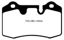 EBC 04-12 Aston Martin DB9 5.9 Yellowstuff Rear Brake Pads-4