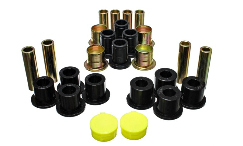 Energy Suspension 87-04 Dodge Dakota / 98-03 Durango 4WD Black Front End Control Arm Bushing Set - 0