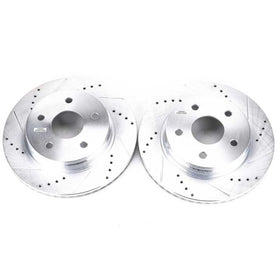 Power Stop 07-09 Chrysler Aspen Front Evolution Drilled & Slotted Rotors - Pair - 0
