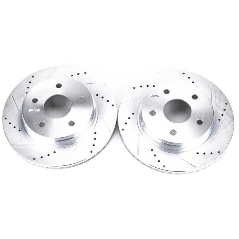 Power Stop 07-09 Chrysler Aspen Front Evolution Drilled & Slotted Rotors - Pair - 0