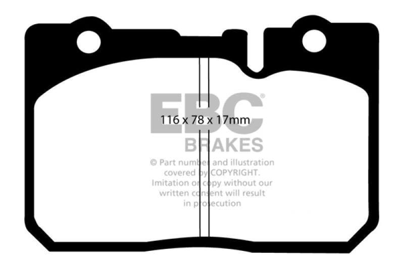 EBC 95-00 Lexus LS400 4.0 Greenstuff Front Brake Pads - 0