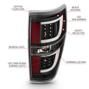 ANZO 2009-2013 Ford F-150 LED Taillights Black-12