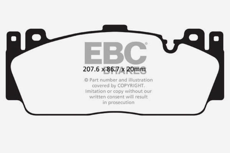 EBC 12-16 BMW M5 (F10) Bluestuff Front Brake Pads - 0