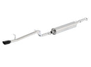 Borla 12-16 Jeep Wrangler V6 4WD Dirt Sport Cat-Back 2.5in Single Square Rolled Angle Cut Rear-1