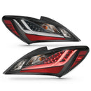 ANZO 10-13 Hyundai Genesis 2DR LED Taillights Smoke-11