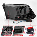 ANZO 2009-2018 Dodge Ram 1500 Led Projector Plank Style Switchback H.L Halo Black Amber (OE Style)-9