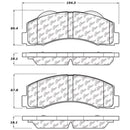 StopTech 10-14 Ford F-150 Street Performance Front Brake Pads-1