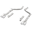 MagnaFlow Axle-Back, SS, 2.5in, Quad Split Rear 3.5in Tip 2015 Dodge Challenger 3.6L V6-24