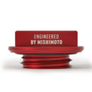 Mishimoto Subaru Hoonigan Oil Filler Cap - Red-17