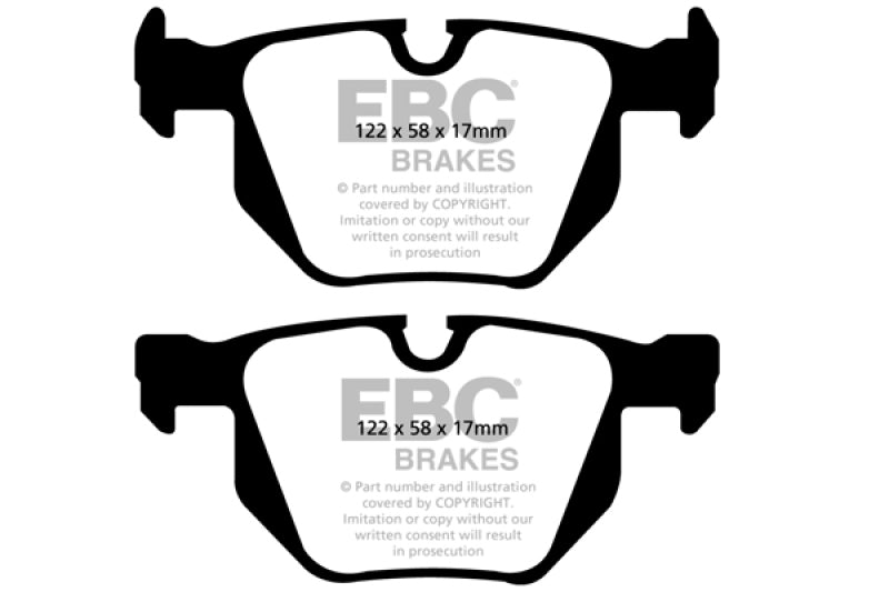 EBC 06-12 BMW 335i 3.0T (E90/E92/E93) Bluestuff Rear Brake Pads - 0