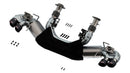 Borla 2020 Chevrolet Corvette C8 6.2L ATAK 3in Exhaust System Dual Round Angle Cut Carbon Fiber Tips-2