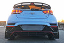 Rally Armor 19-22 Hyundai Veloster N Black UR Mud Flap w/ White Logo-4