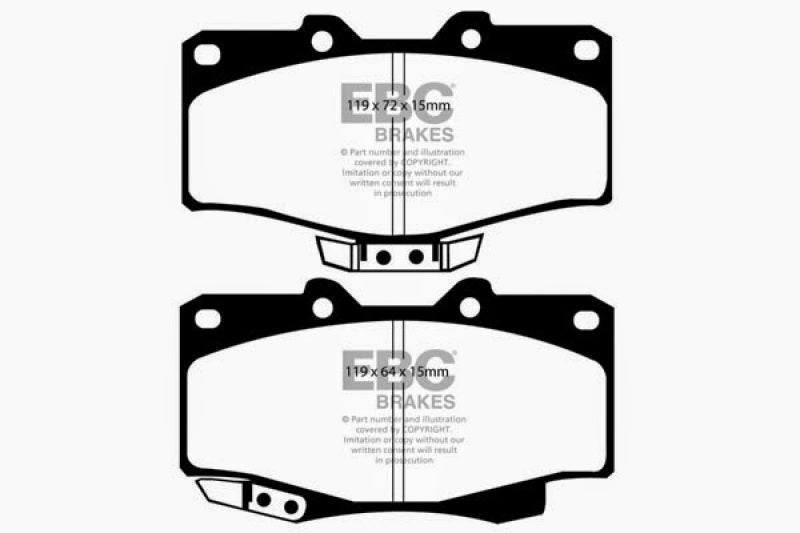 EBC 90-91 Toyota 4 Runner 2.4 Greenstuff Front Brake Pads - 0