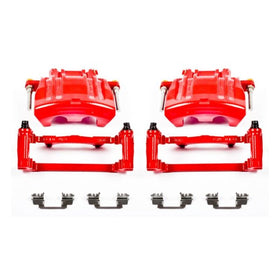 Power Stop 2012 Chrysler 300 Front Red Calipers w/Brackets - Pair