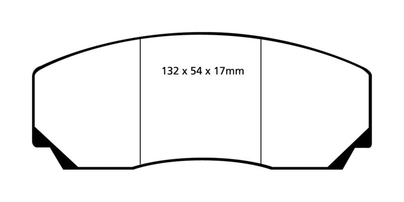 EBC 90-00 Aston Martin Vantage 5.3 (Twin Supercharged)(AP) Redstuff Front Brake Pads - 0