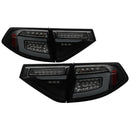 Spyder 08-14 Subara Impreza WRX Hatchback LED Tail Lights Seq Signal Blk Smoke ALT-YD-SI085D-SEQ-BSM-1