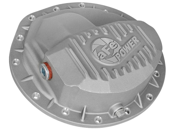 aFe Front Differential Cover (Raw; Street Series); Dodge Diesel Trucks 03-12 L6-5.9/6.7L (td)