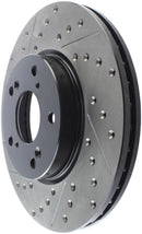 StopTech 06-08 Civic GX / 02-04 CR-V / 98-02 Honda Accord V6 / 03-07 Accord 4 cyl/V6 MT Slotted & D-6