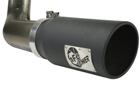 aFe MACHForce XP Exhaust Cat-Back SS-409 4in Black Tip 11-12 Ford F-150 EcoBoost V6-3.5L (tt) - 0