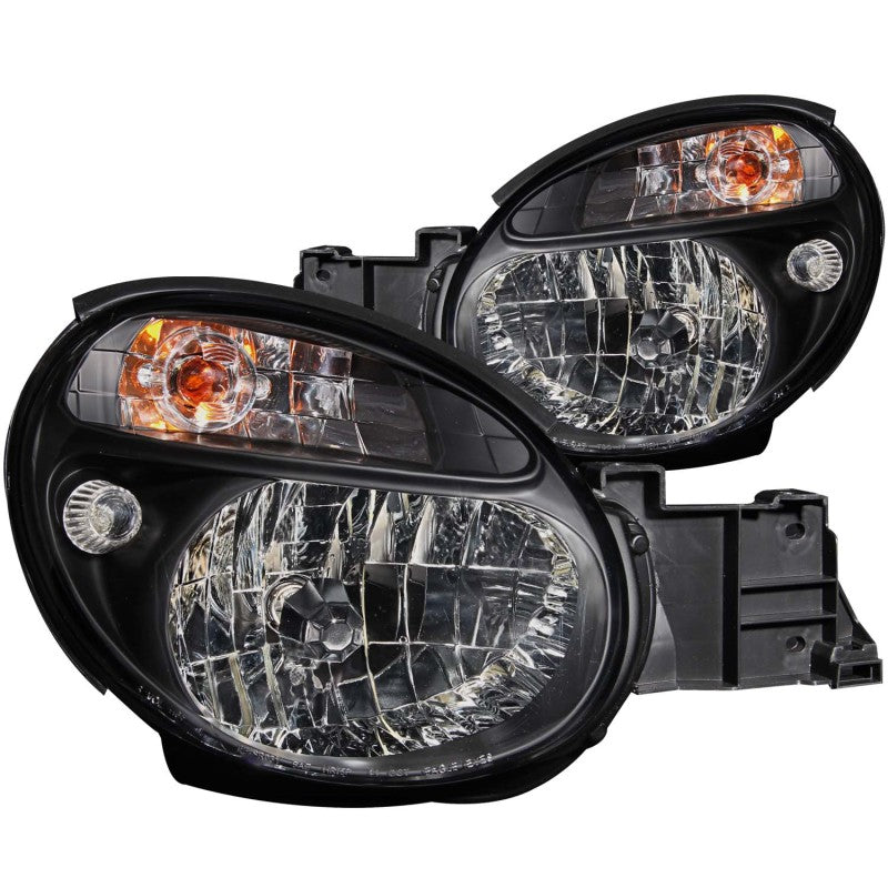 ANZO 2002-2003 Subaru Impreza Crystal Headlights Black - 0