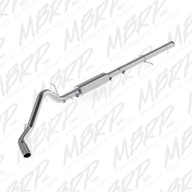 MBRP 2014 Chevy/GMC 1500 Silverado/Sierra 6.2L V8 Aluminum 3.5in C/B Single Side Exit Exhaust - 0