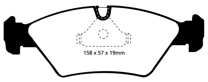 EBC 87-91 BMW M3 2.3 (E30) Redstuff Front Brake Pads - 0