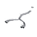 MBRP 18-21 Audi S5 Coupe/S4 Sedan T304 SS 2.5in Cat-Back Quad Rear Exit Exhaust - SS Tips-1