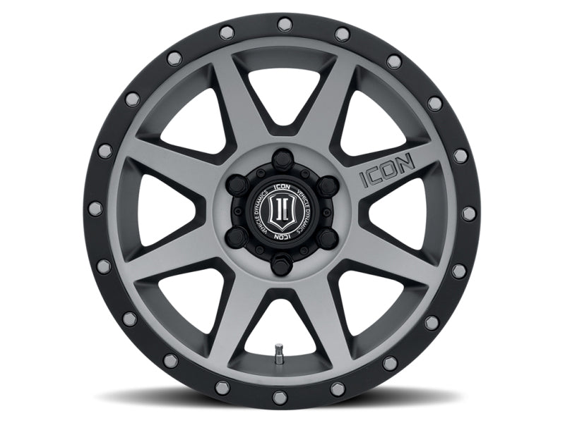 ICON Rebound 18x9 6x5.5 0mm Offset 5in BS 106.1mm Bore Titanium Wheel - 0