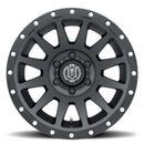 ICON Compression 17x8.5 6x5.5 0mm Offset 4.75in BS 106.1mm Bore Satin Black Wheel-2