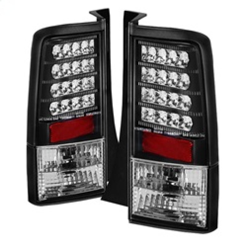 Spyder Scion XB 03-07 Version 2 LED Tail Lights Black ALT-YD-TSXB03-LED-V2-BK - 0