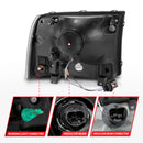 ANZO 99-04 Ford F250/F350/F450/Excursion (excl. 99) Crystal Headlights - w/ Light Bar Chrome Housing-4