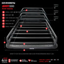 Go Rhino Universal 65in SRM 600 Basket Style Rack - Textured black-20
