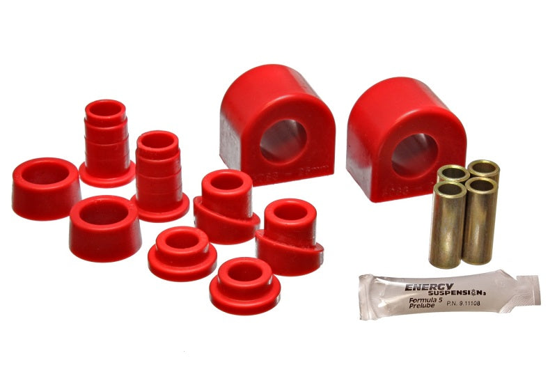 Energy Suspension 88-96 Chevy Corvette Red 24mm Front Sway Bar Bushing Set (End Links Inc) - 0