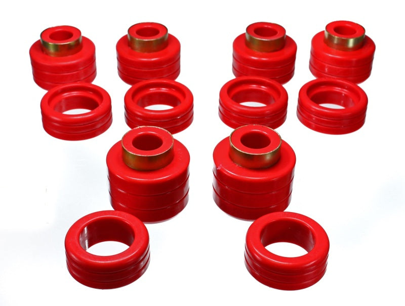 Energy Suspension Chevy Pickup 2&4Wd Body Mounts - Red - 0