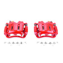 Power Stop 05-12 Ford F-250 Super Duty Front Red Calipers w/Brackets - Pair-1