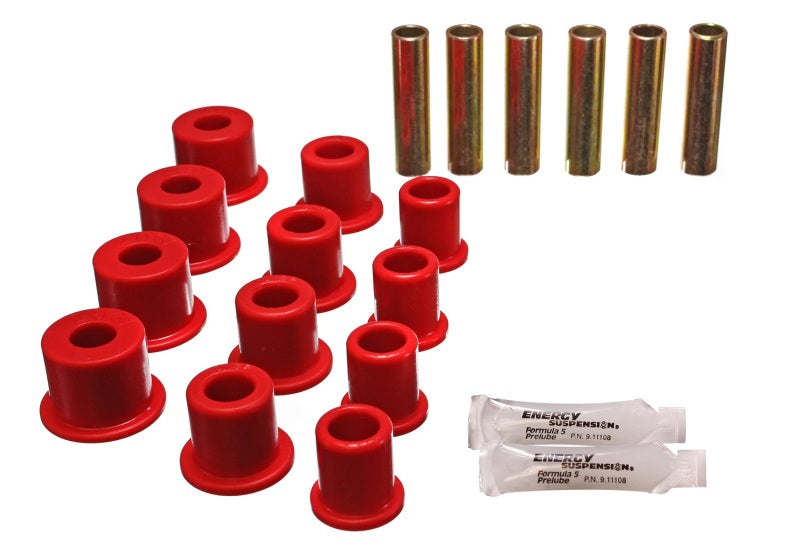 Energy Suspension Rear Spring Bushings - Red - 0