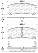 StopTech Performance 4/89-99 Mitsubishi Eclipse GST Rear Brake Pads-5